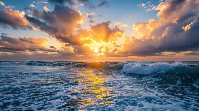 海边日出延时摄影